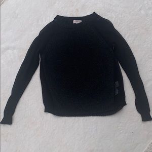 Black sweater with mesh sleeves!